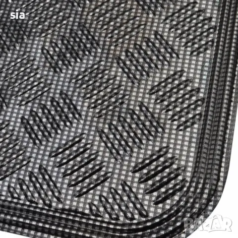 Универсални стелки за кола, гумени с алуминиев ефект, 4бр.,карбон, снимка 2 - Аксесоари и консумативи - 36108487