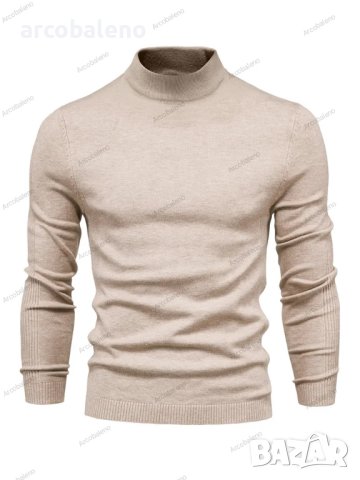 Елегантен мъжки топъл пуловер със средно деколте, 6цвята - 023, снимка 3 - Пуловери - 42553566