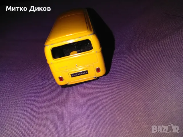 Метален детски автобус винтидж марков на Welly 1:43, снимка 3 - Колекции - 48309370