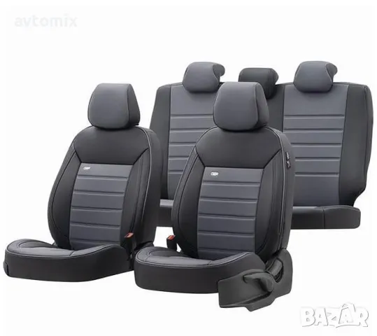 Тапицерия OTOM за седалки Премиум PRM104 Черно/Сиво