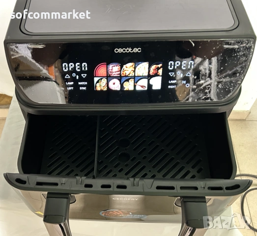 Airfryer Еърфрайер Cecotec Cecofry&Grill Duoheat 10L, снимка 4 - Фритюрници - 53635567
