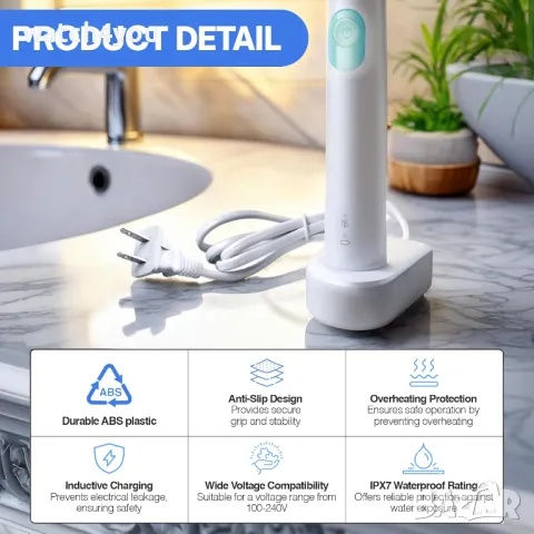 НОВО ЗАРЯДНО ЗА ЧЕТКА ЗА ЗЪБИ PHILIPS SONICARE.ЗАХРАНВАНЕ ЗА ФИЛИПС СОНИКЕЪР. ГЛАВИ НАКРАЙНИЦИ, снимка 4 - Други - 48977611