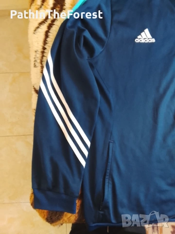 Adidas красива горница с цип , снимка 3 - Спортни дрехи, екипи - 53678201
