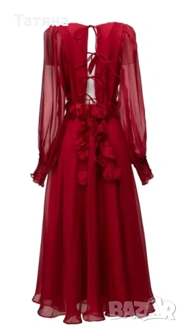 Червена официална рокля, снимка 7 - Рокли - 53108111