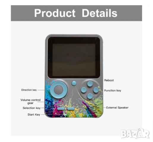 500 класически игри в едно устройство - Върнете се в ретро ерата на игрите, снимка 10 - Друга електроника - 52093932