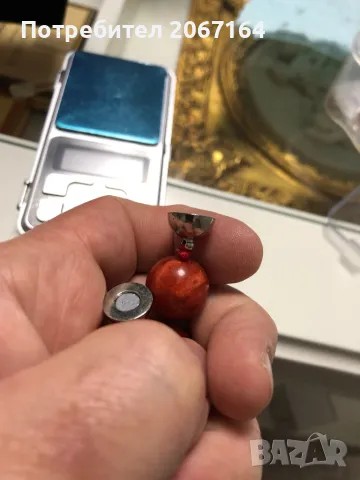 Гердан от корал с магнитна закопчалка, снимка 12 - Антикварни и старинни предмети - 48870138