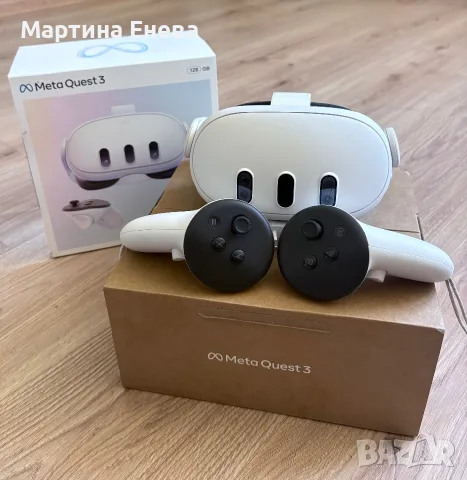 VR Очила Meta Quest 3 (128 GB) – Перфектно състояние, Пълен комплект