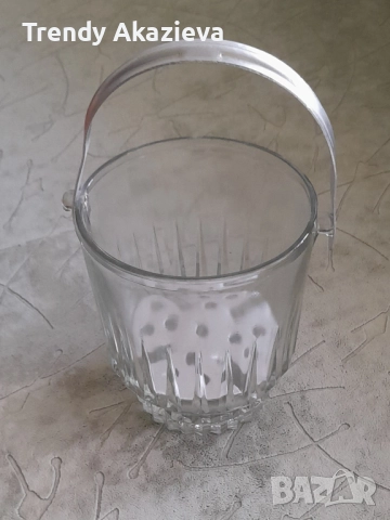 Стъклена/кристална нова купа за лед, снимка 4 - Други - 52661789