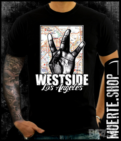 Тениска с щампа WESTSIDE SIGN, снимка 1 - Тениски - 36168401
