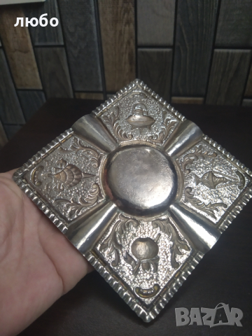 Сребърен Пепелник Ръчна Изработка-0,925, снимка 7 - Други - 44654774