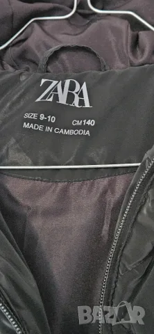 Зимно яке Zara с качулка за момиче 8-10 г., снимка 3 - Детски якета и елеци - 55992666