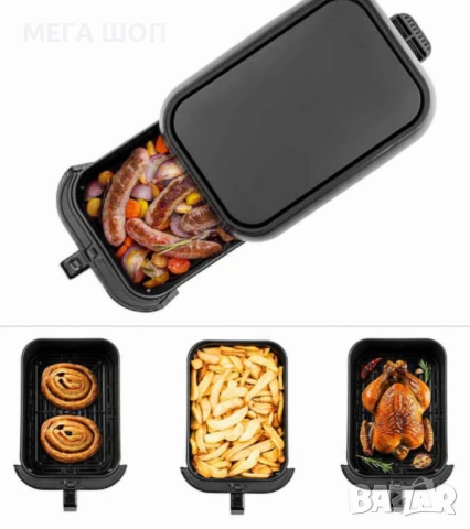 Фритюрник с горещ въздух MFX-815, 1700W, 8L, LED, снимка 2 - Фритюрници - 52339162