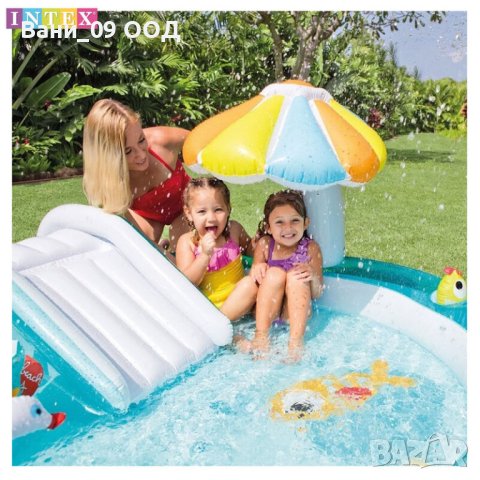 Надуваем детски басейн с пързалка и пръскалка , снимка 7 - Надуваеми играчки - 40810198