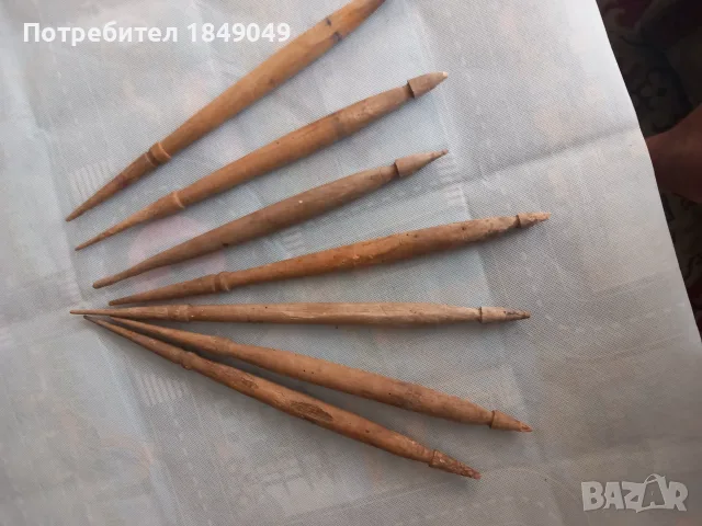 7 вретена и 3 совалки за 10 евро, снимка 2 - Антикварни и старинни предмети - 55923618