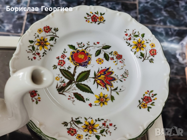 Немски порцелан Сервиз за чай  Seltmann Weiden- Barock, снимка 5 - Сервизи - 44758671