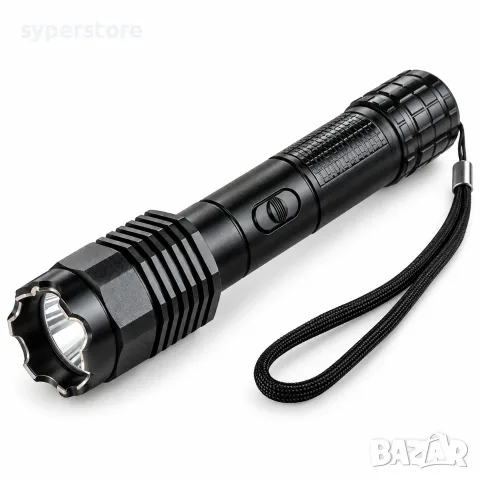 Фенер с електрошок за самозащита, Digital One SP01501 BL-1103, LED със зуум и SOS режим