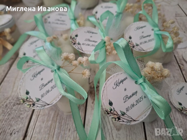 подаръчета за гости / бурканчета със свещ , снимка 11 - Други - 50471612