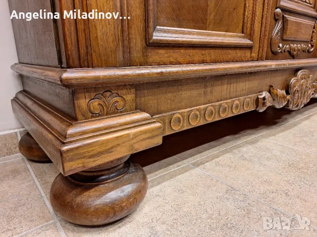 Комод, скрин, бюфет, шкаф с дърворезба , снимка 7 - Шкафове - 49358679