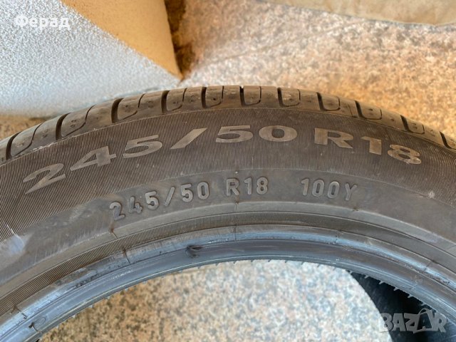 1бр лятна гума 245/50/18 Пирели PIRELLI CINTURATO P7 100Y, снимка 3 - Гуми и джанти - 41766073