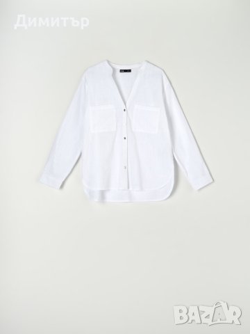 Нова дамска бяла риза, снимка 3 - Ризи - 40799623