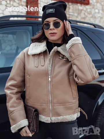 Дамско кожено яке SHEREB, 3цвята , снимка 6 - Якета - 47710028