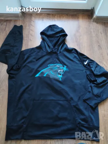 nike carolina panters - страхотно мъжко горнище 2ХЛ, снимка 6 - Спортни дрехи, екипи - 49393809