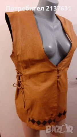 ДАМСКИ ЕЛЕК  от естествена кожа  - Размер М, снимка 1