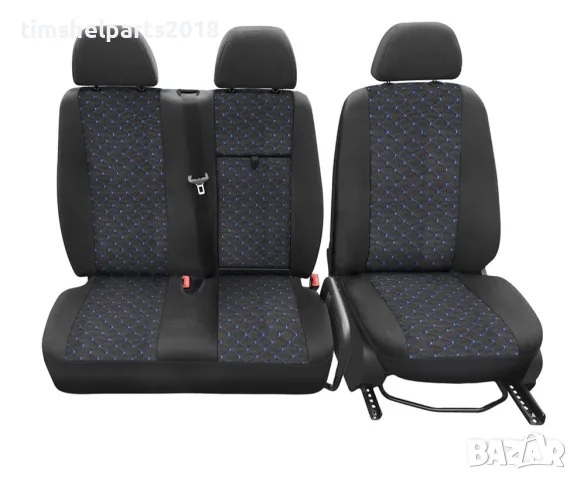 Тапицерия Лукс капитонирана за Mercedes Sprinter, VW Crafter след 2006 г. Син конец