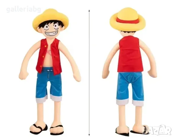 Голяма плюшена играчка Monkey D. Luffy (One Piece) – 65 x 23 см