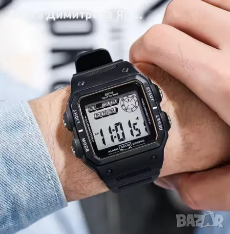 Дигитален спортен мъжки часовник TPW, водоустойчив до 50м., снимка 4 - Мъжки - 49970504
