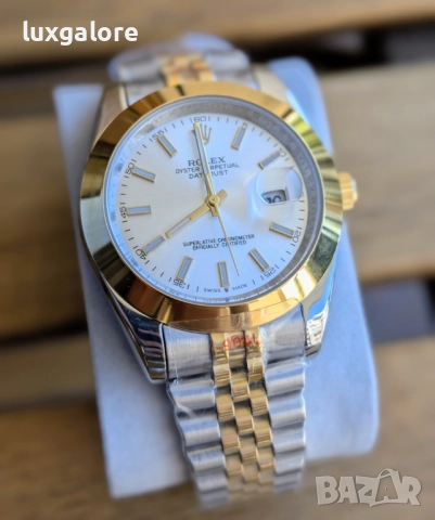 Мъжки часовник Rolex Datejust Two-Tone с автоматичен механизъм, снимка 2 - Мъжки - 51799328