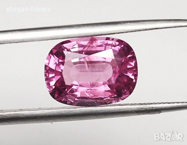 Зашеметяващ Vivid Hot Pink Шпинел – 3.14 каратов, нетретиран от Мианмар! Сертифициран! Нов!, снимка 9 - Други - 53701255