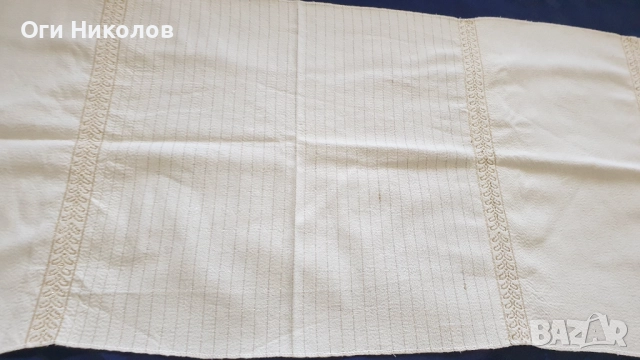 Кърпа,месал от фин кенар и везани орнаменти от сърма, снимка 2 - Антикварни и старинни предмети - 51993697
