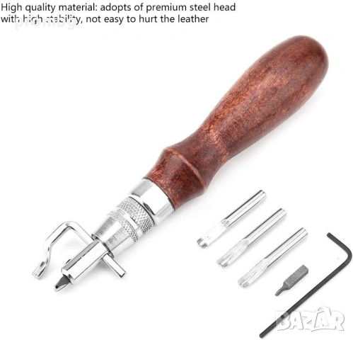 кожарски регулируем резец за канал с 5 приставки, , снимка 9 - Други инструменти - 26311174