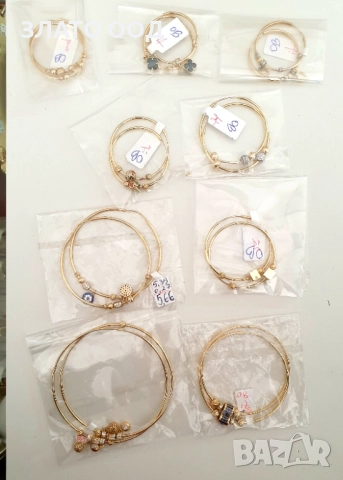 Златни обеци халки- с елементи тип Пандора 14К, снимка 4 - Обеци - 40371207