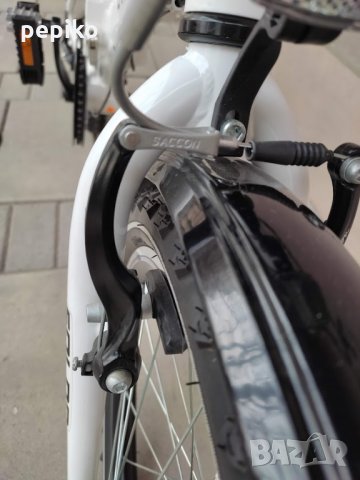 Продавам колела внос от Германия алуминиев двойносгъваем велосипед DINA BIKE 20 цола 6 скорости, снимка 6 - Велосипеди - 35814423