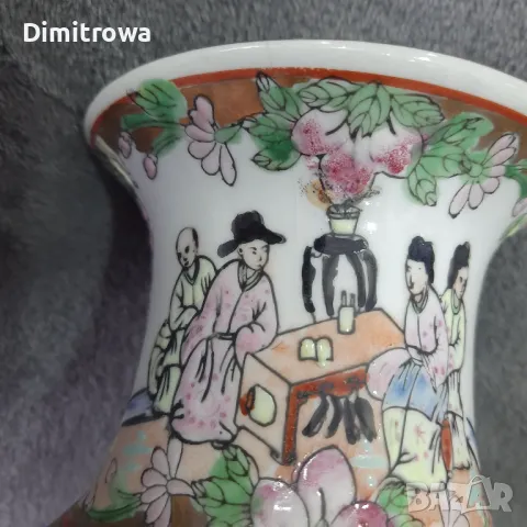Китайска порцеланова ваза, снимка 16 - Антикварни и старинни предмети - 47565780