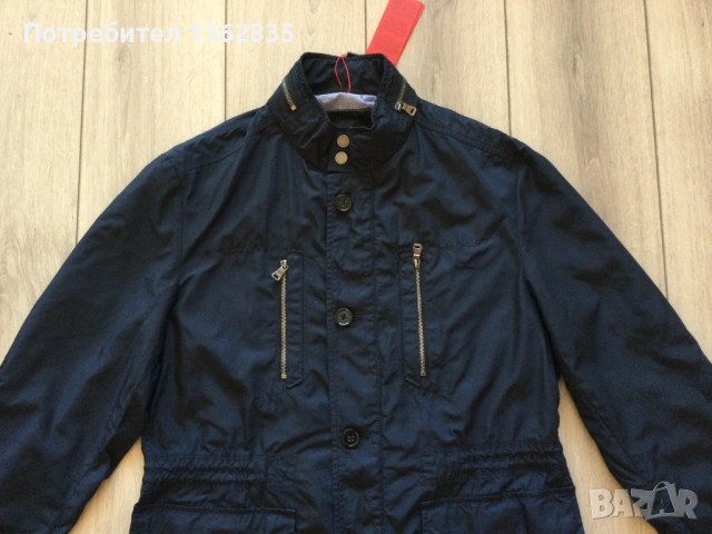 НОВО оригинално синьо пролетно - есенно яке HUGO BOSS размер 50 / L, снимка 4 - Якета - 53706207