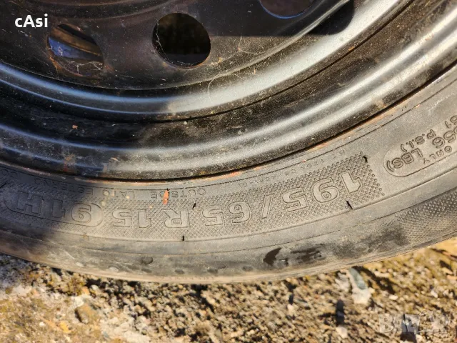 Нова резервна гума с джанта 195 65 15 Nissan Нисан, снимка 4 - Гуми и джанти - 48090878