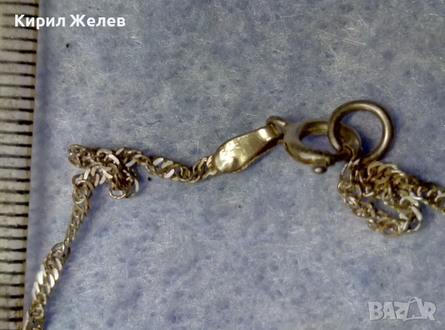 МАРКОВА НЕЖНА СРЕБЪРНА ГРИВНА СРЕБРО 925 YESIM ВИНТИДЖ ПЛЕТКА 50150, снимка 4 - Гривни - 50542257