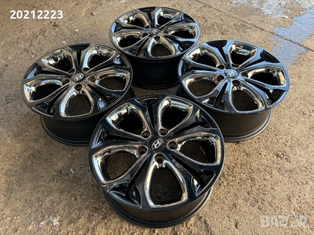 4 броя алуминиеви джанти за Hyundai IX35, KONA,IONIQ,Elantra,TUCSON 17, снимка 8 - Гуми и джанти - 53165020