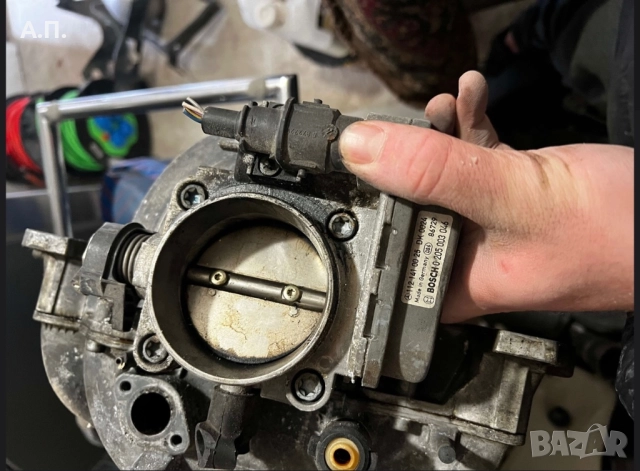 Всмукателен колектор с дросел w220 s320 benz, снимка 2 - Части - 52849739