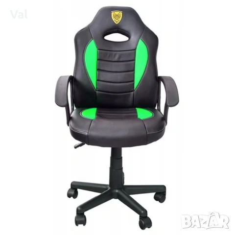 Детски геймърски офис стол – Спортен дизайн, ергономичен и регулируем, снимка 7 - Столове - 53642036