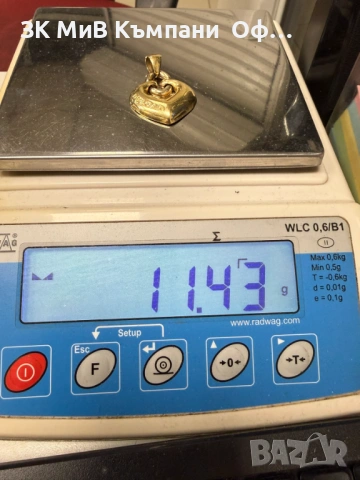 Златна висулка " BVLGARI " - 11.43 грама - 14к , снимка 3 - Колиета, медальони, синджири - 53728158