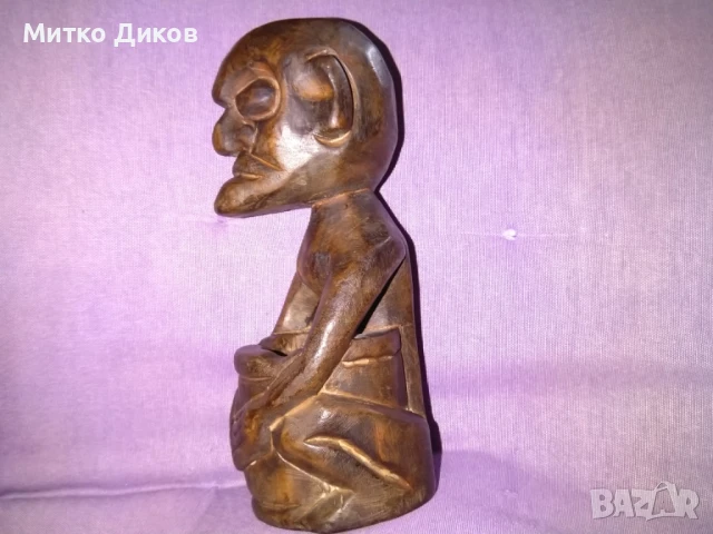 Африканска скулптура абанос №9 религиозна, снимка 6 - Декорация за дома - 51095950