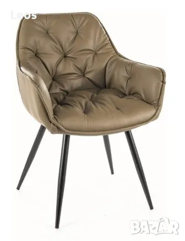   Трапезно кресло ЧЕРИ БЪФАЛО зелена маслина, снимка 1