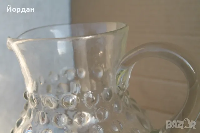 Стара стъклена кана 1930-та година /1,5 литра/, снимка 8 - Антикварни и старинни предмети - 47764600