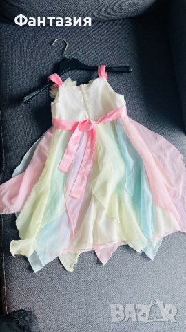 Ефирна детска рокля с много нежни  цветове , снимка 2 - Детски рокли и поли - 42640466