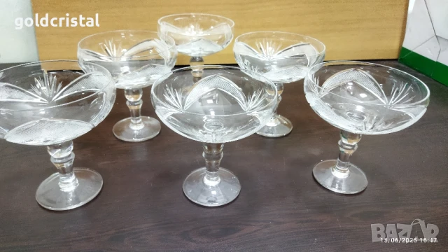 кристални чаши Рамона , снимка 8 - Антикварни и старинни предмети - 26751575