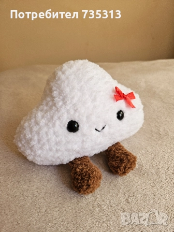 Ръчно плетено Jellycat облаче, снимка 2 - Плюшени играчки - 51431821